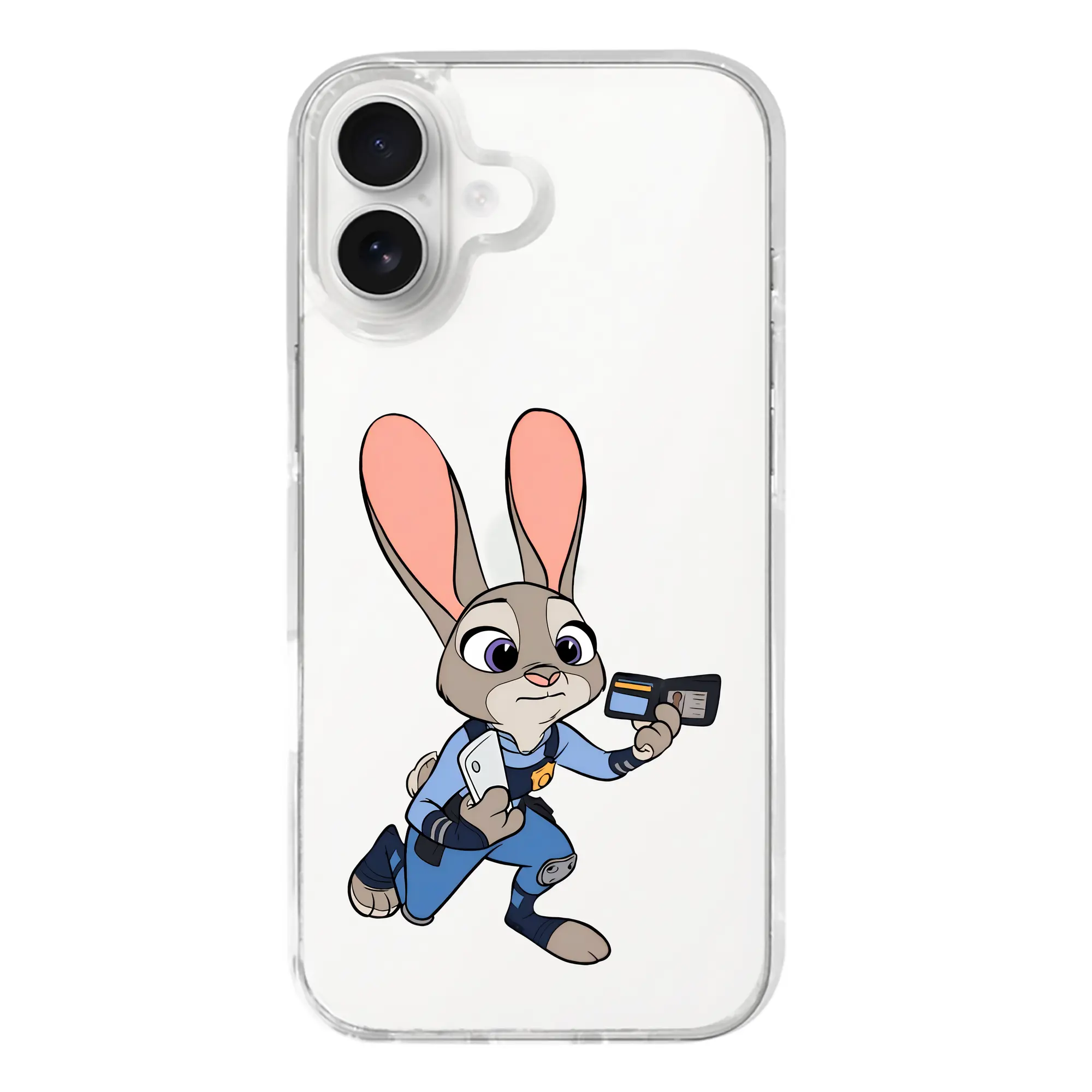 ズートピア グッズ,ジュディ・ホップス - iPhone 17シリーズ 透明スマホケース – 薄型・耐衝撃・精密フィット保護カバー